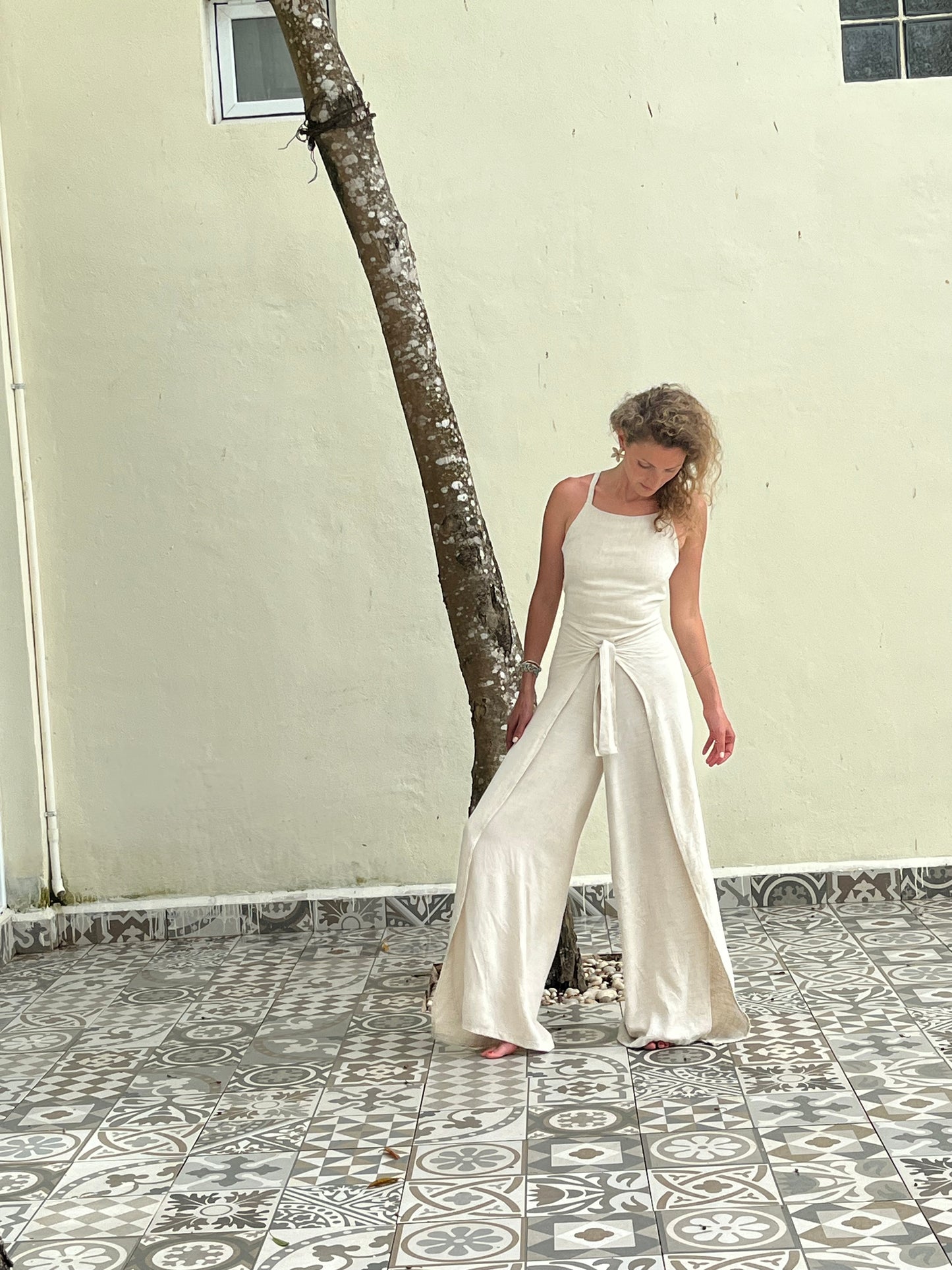 Jumpsuit Macarena color crudo