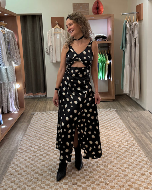 Vestido Dakota satén print