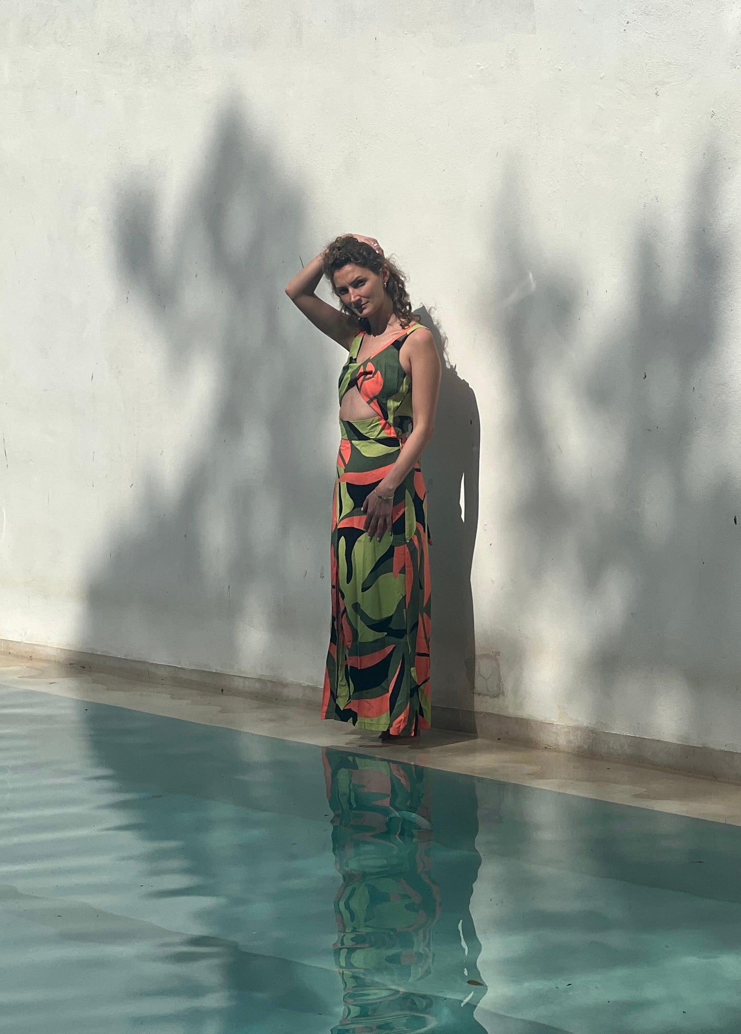 Vestido Dakota print selva verde