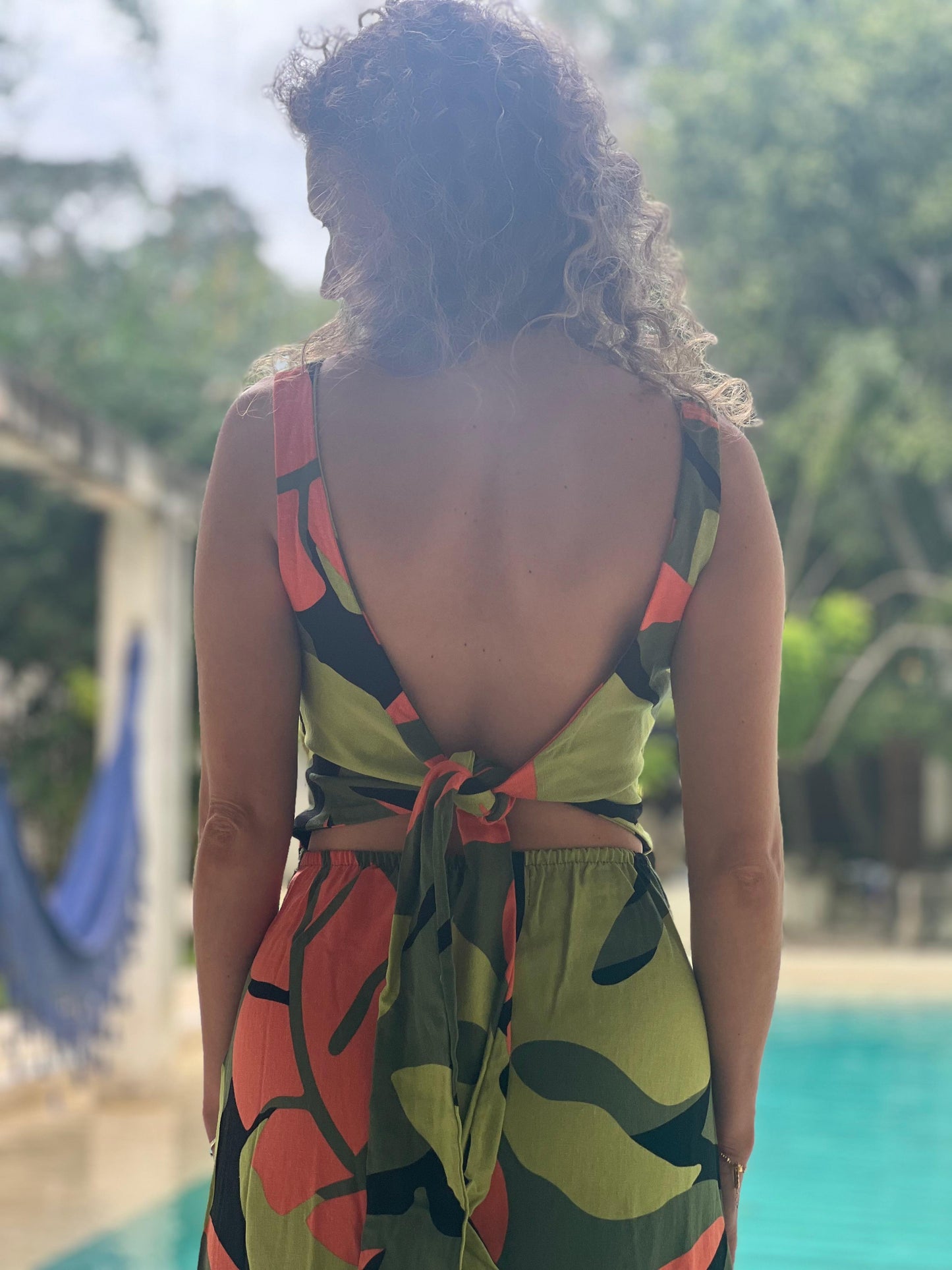 Vestido Dakota print selva verde