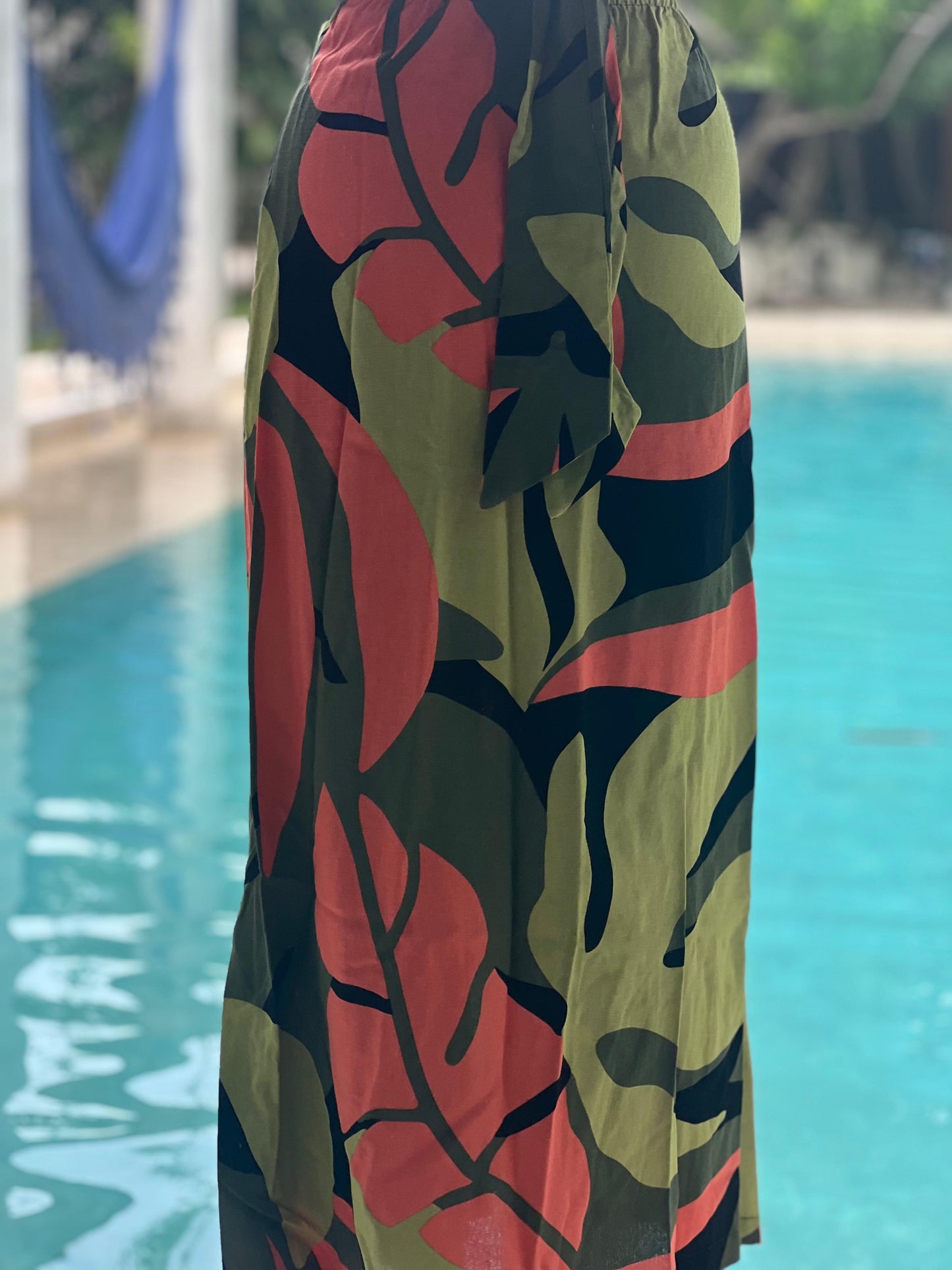 Vestido Dakota print selva verde