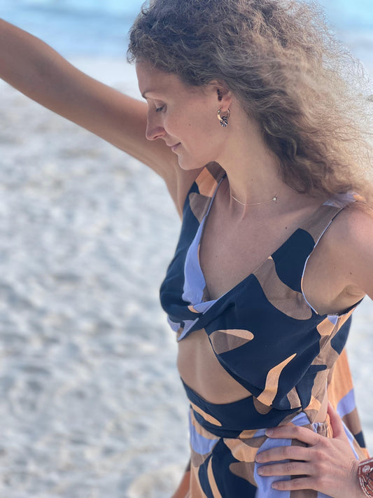 Vestido Dakota print morado