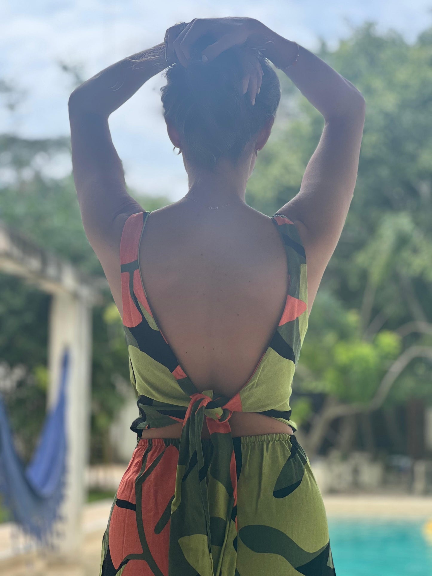 Vestido Dakota print selva verde
