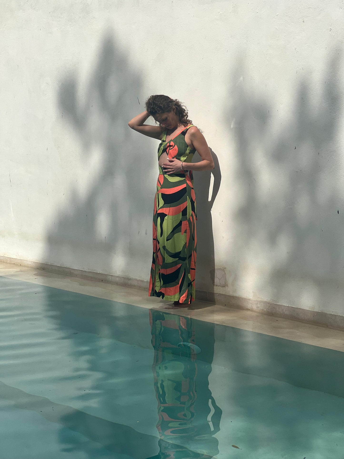 Vestido Dakota print selva verde