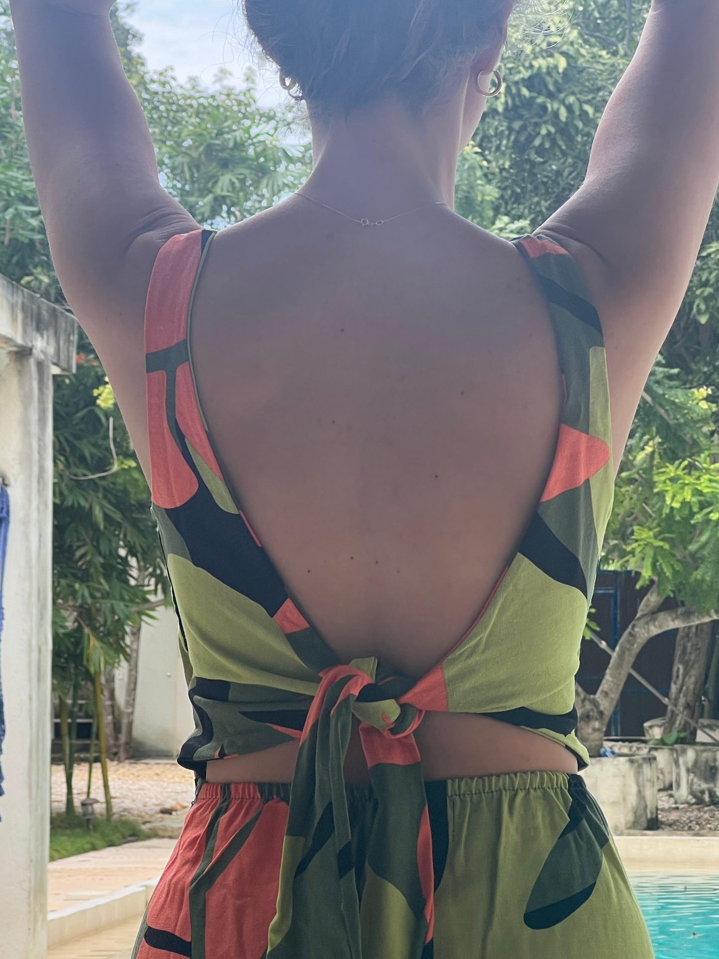 Vestido Dakota print selva verde