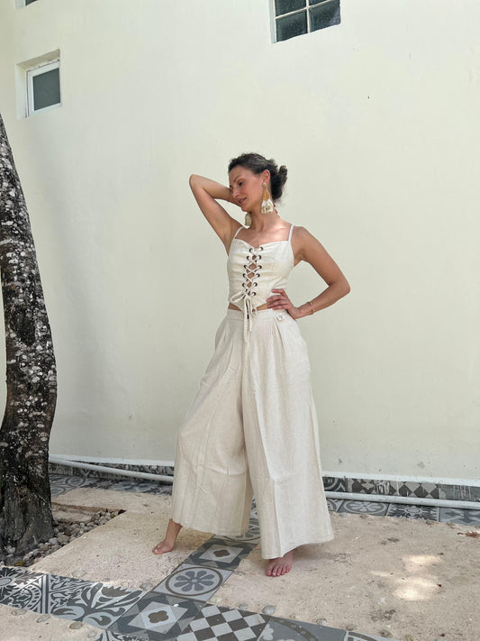 Pantalón Tulúm crudo