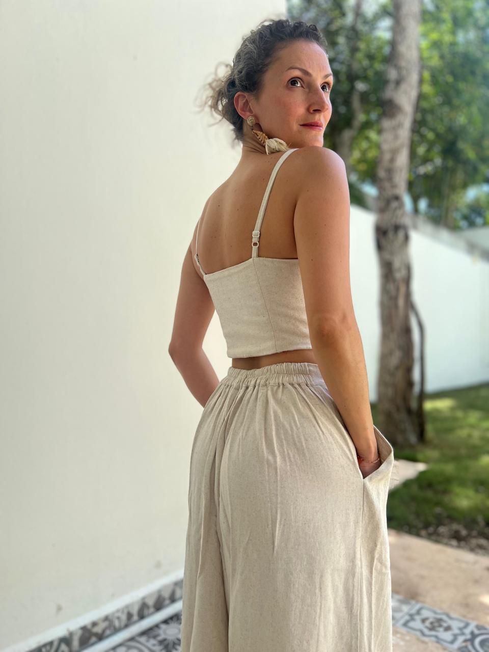 Pantalón Tulúm crudo