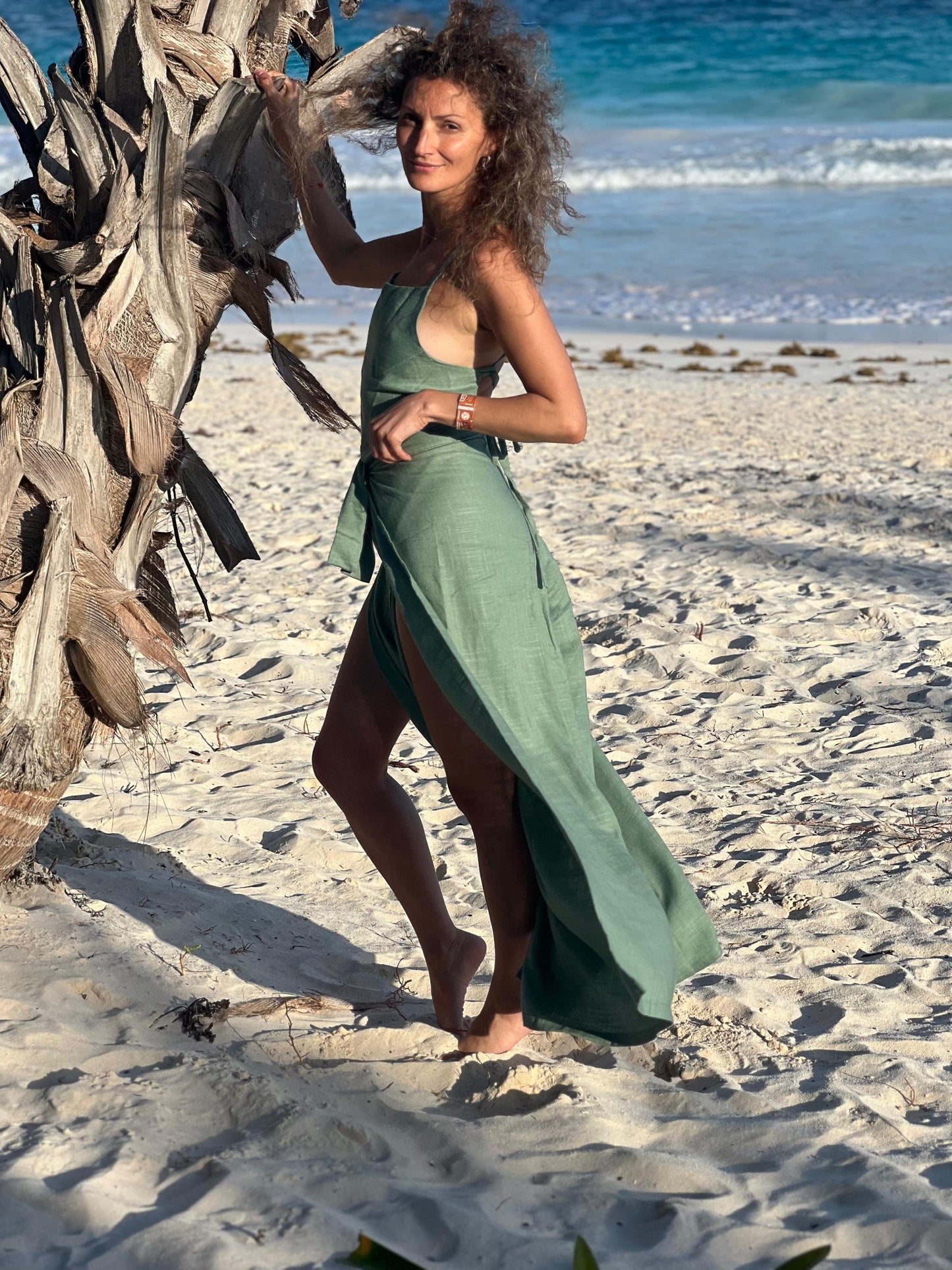 Jumpsuit Macarena verde jade