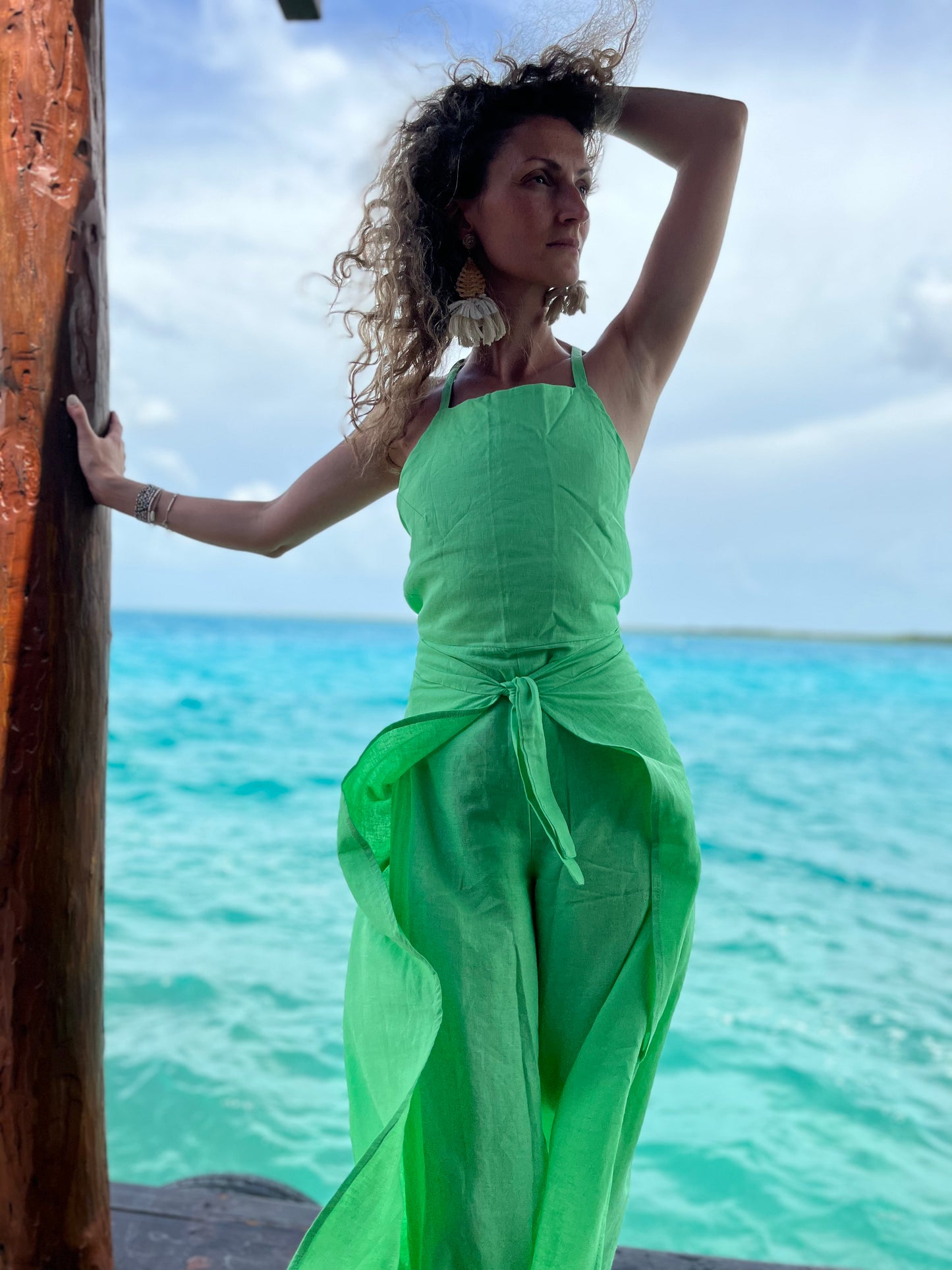 Jumpsuit Macarena verde