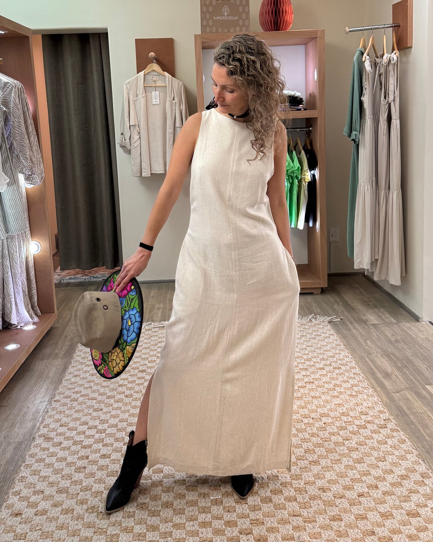Vestido Muyil crudo