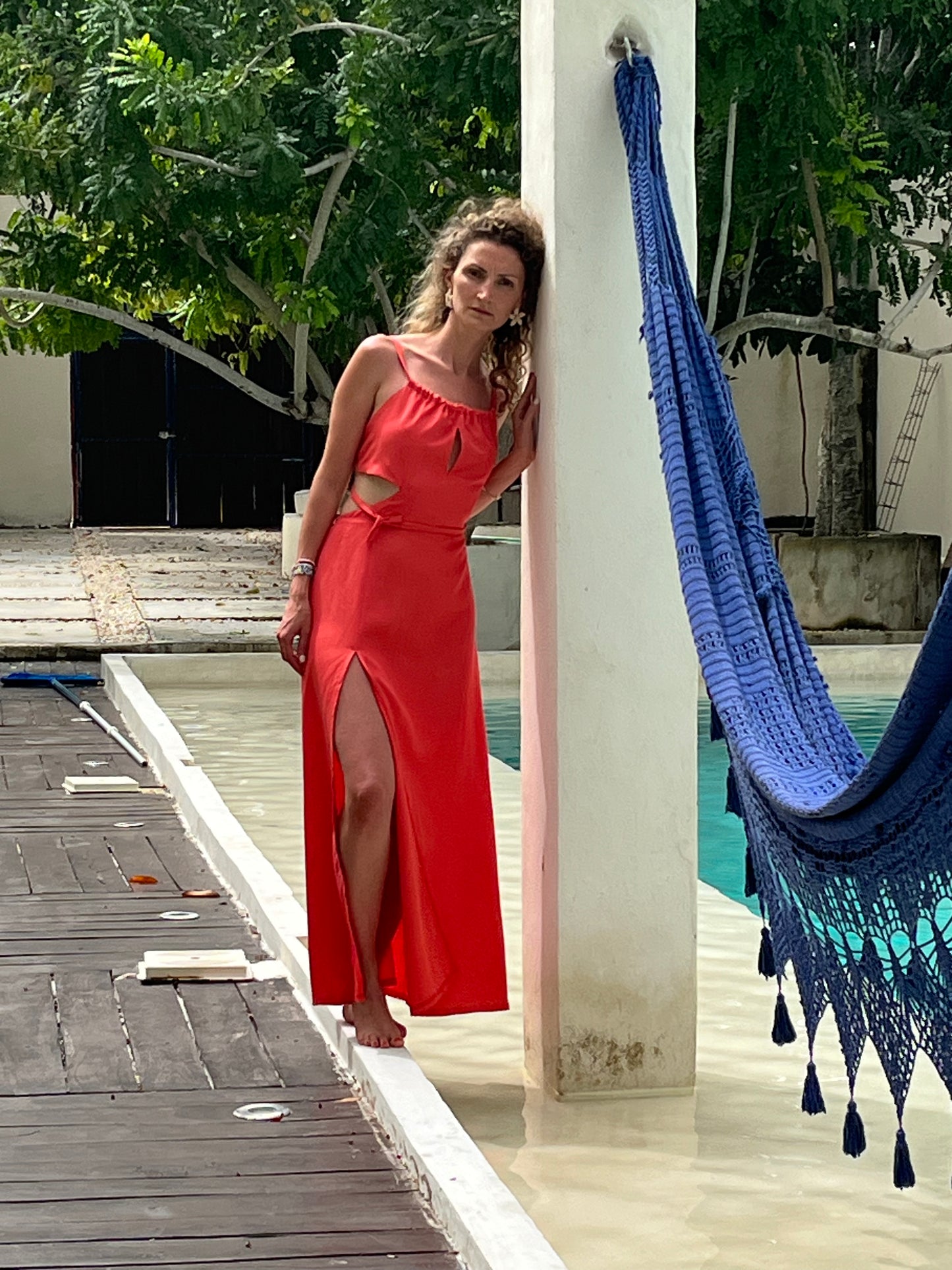 Vestido Alondra coral