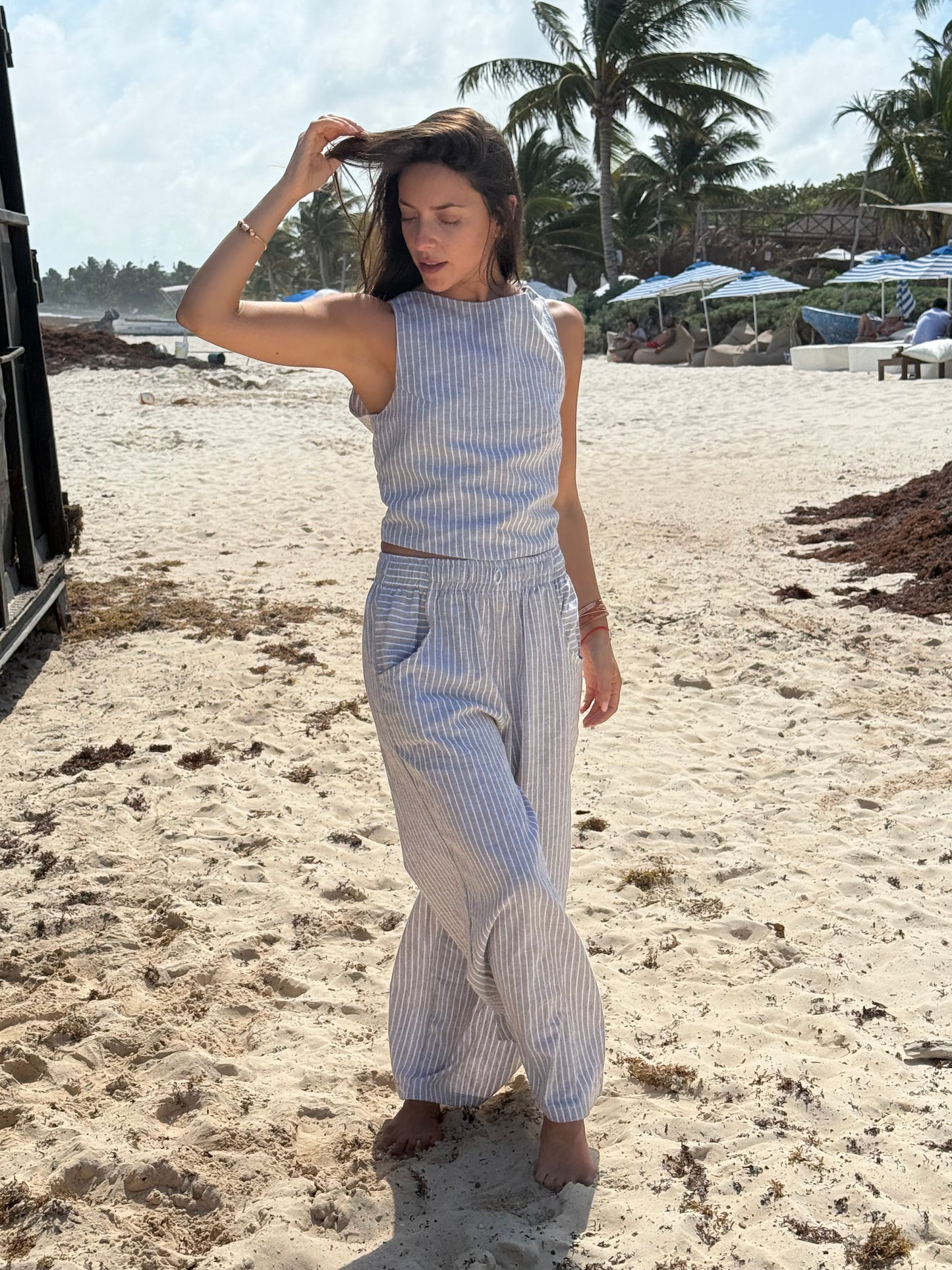 Pantalón Aura rayas