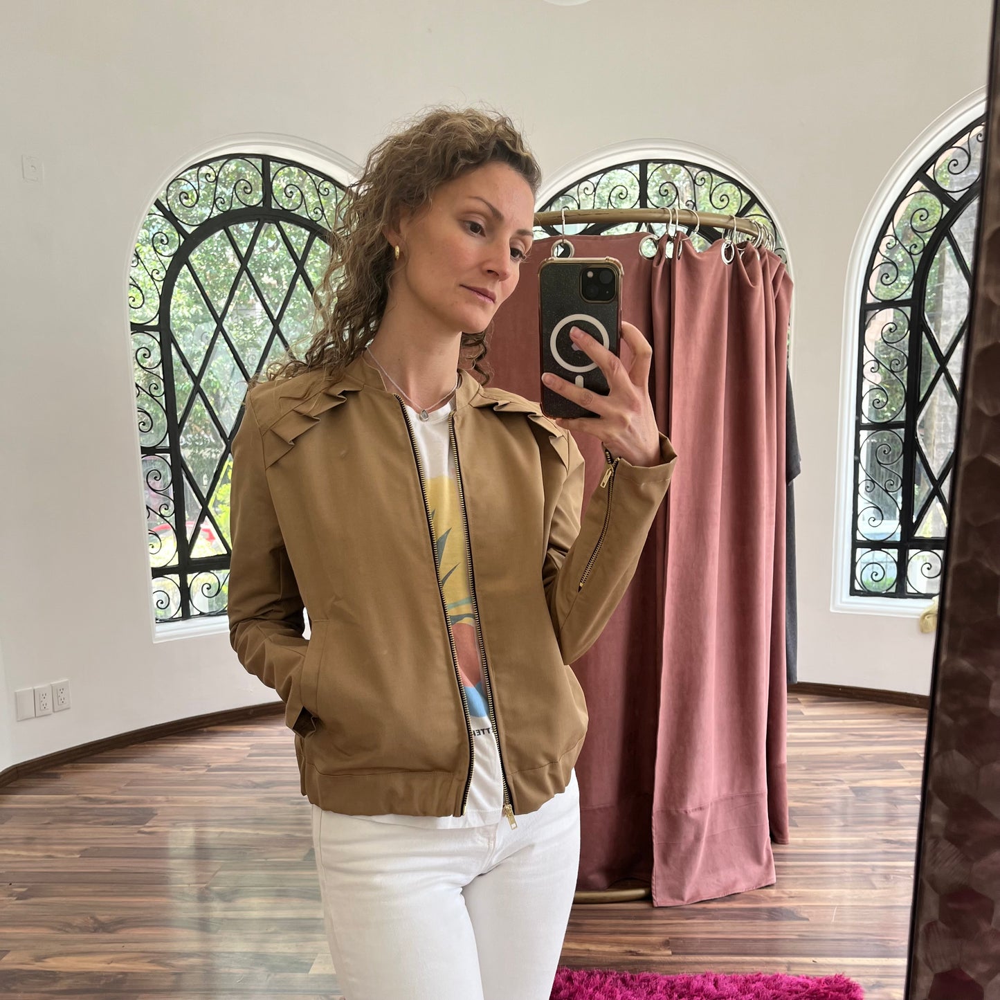 Chamarra bomber impermeable