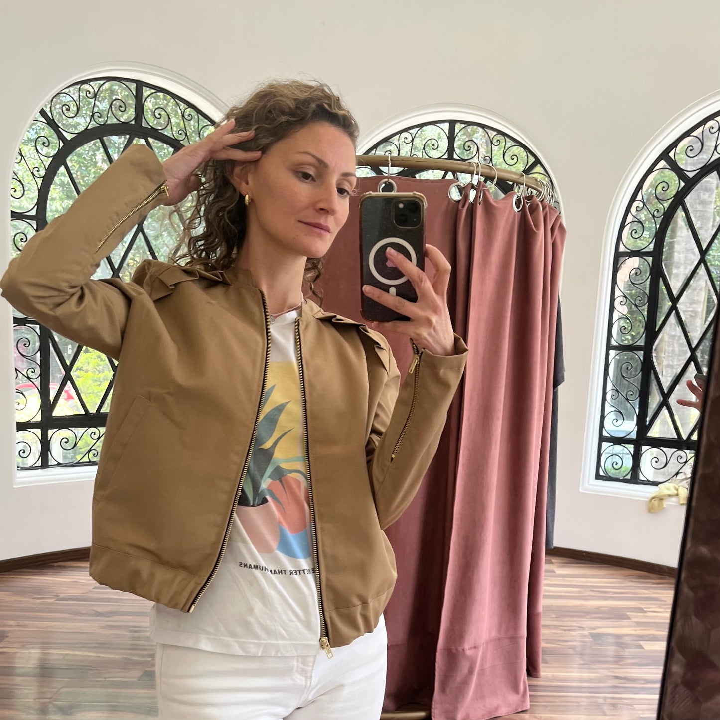 Chamarra bomber impermeable