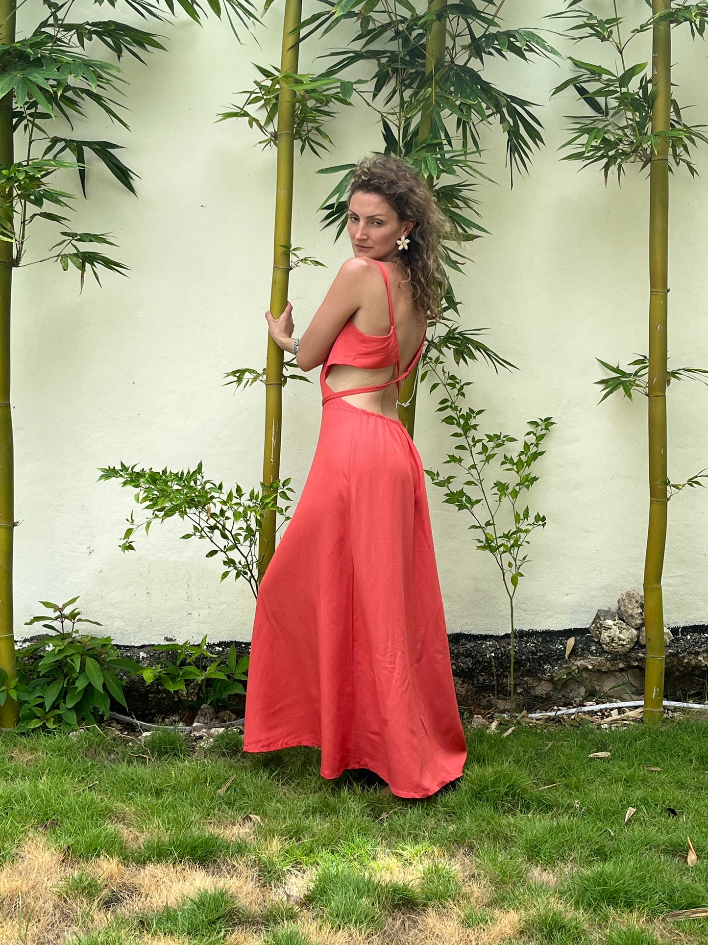 Vestido Alondra coral