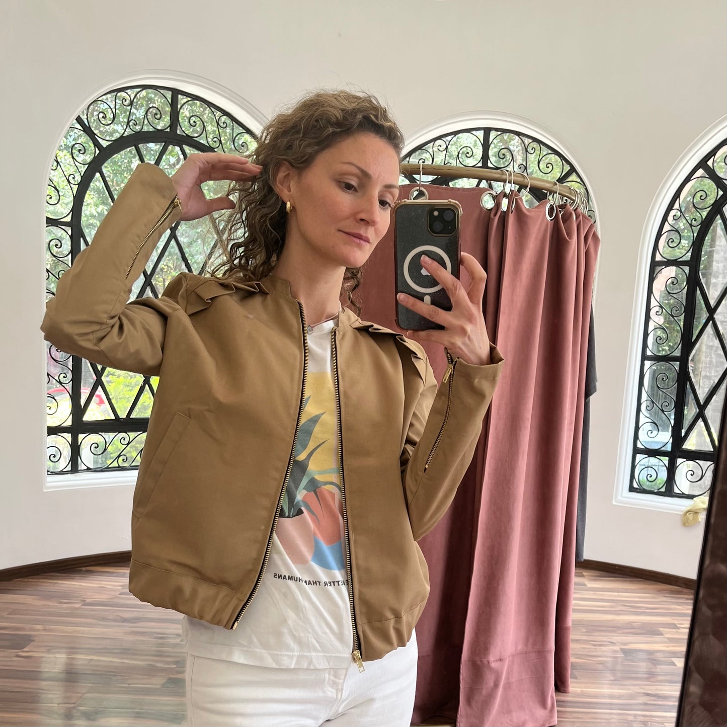 Chamarra bomber impermeable