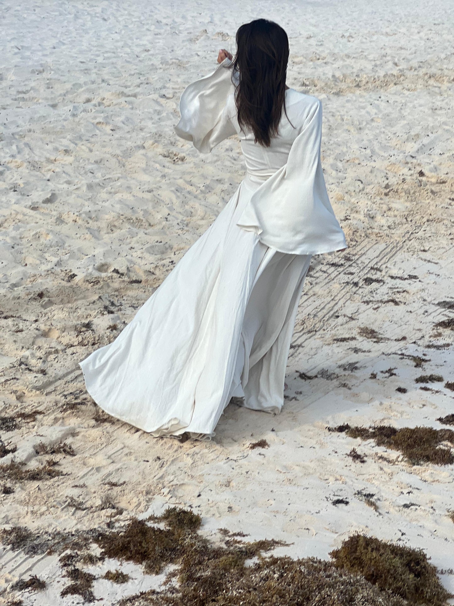 Vestido Lucía crudo