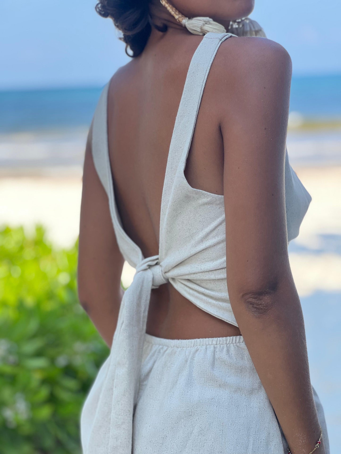 Vestido Dakota crudo