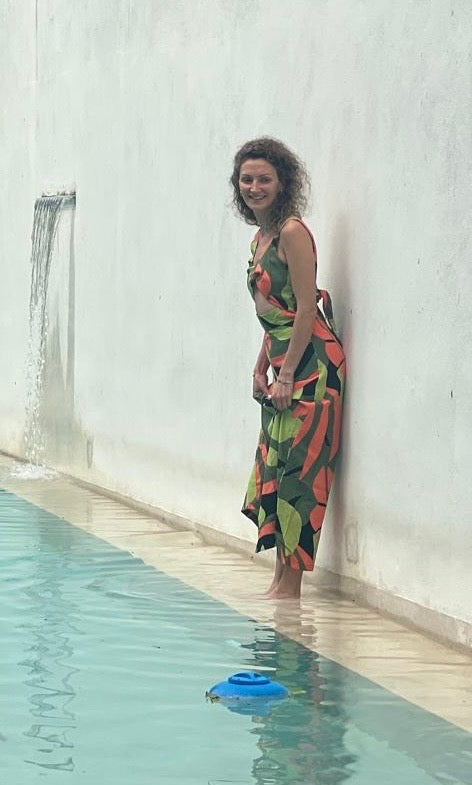 Vestido Dakota print selva verde