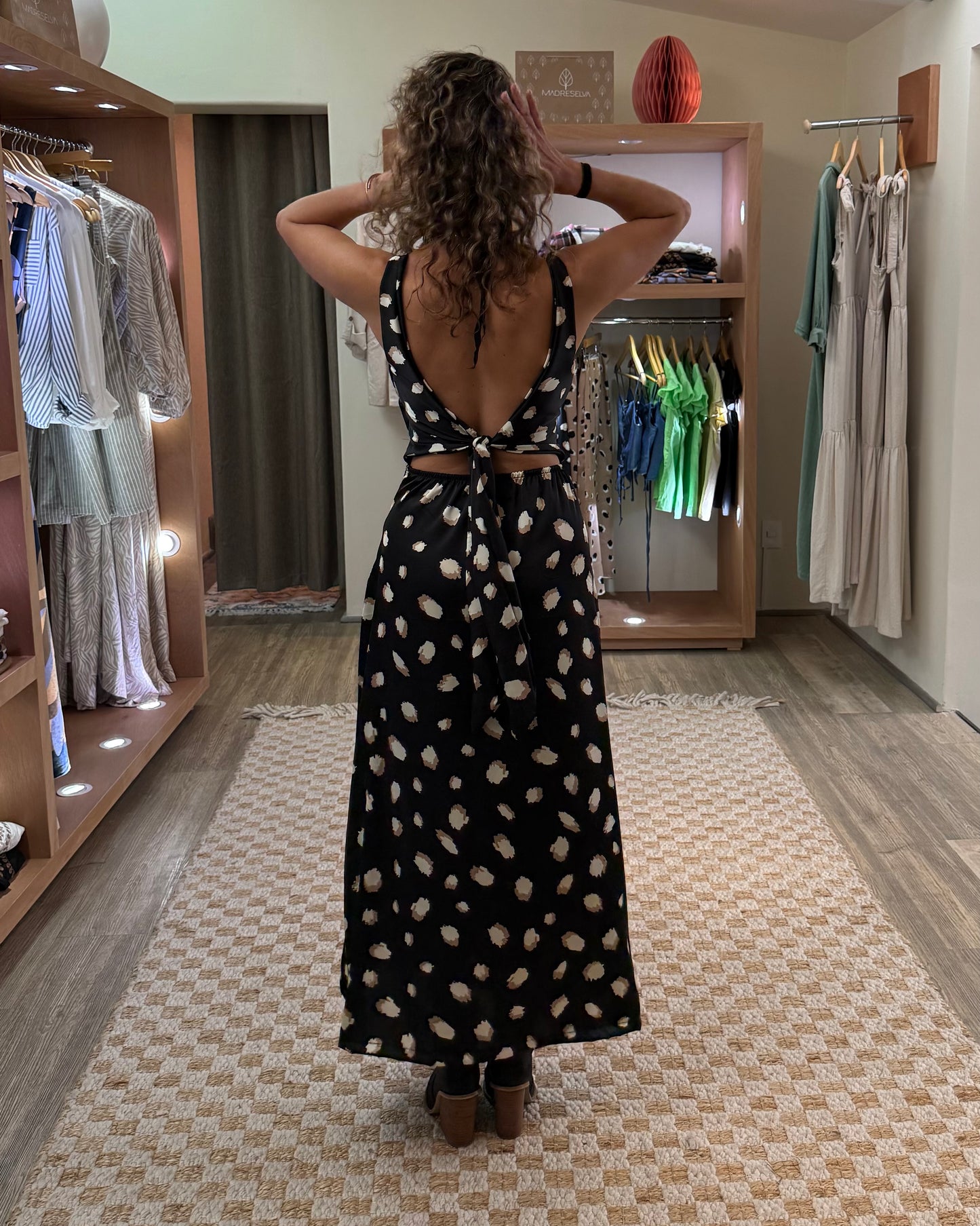 Vestido Dakota satén print