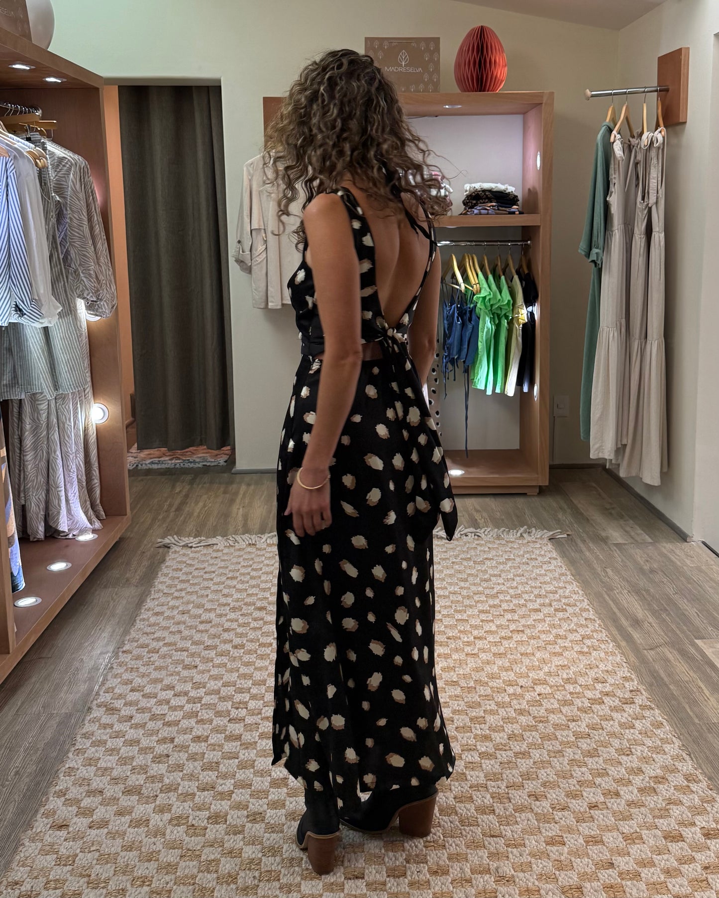 Vestido Dakota satén print