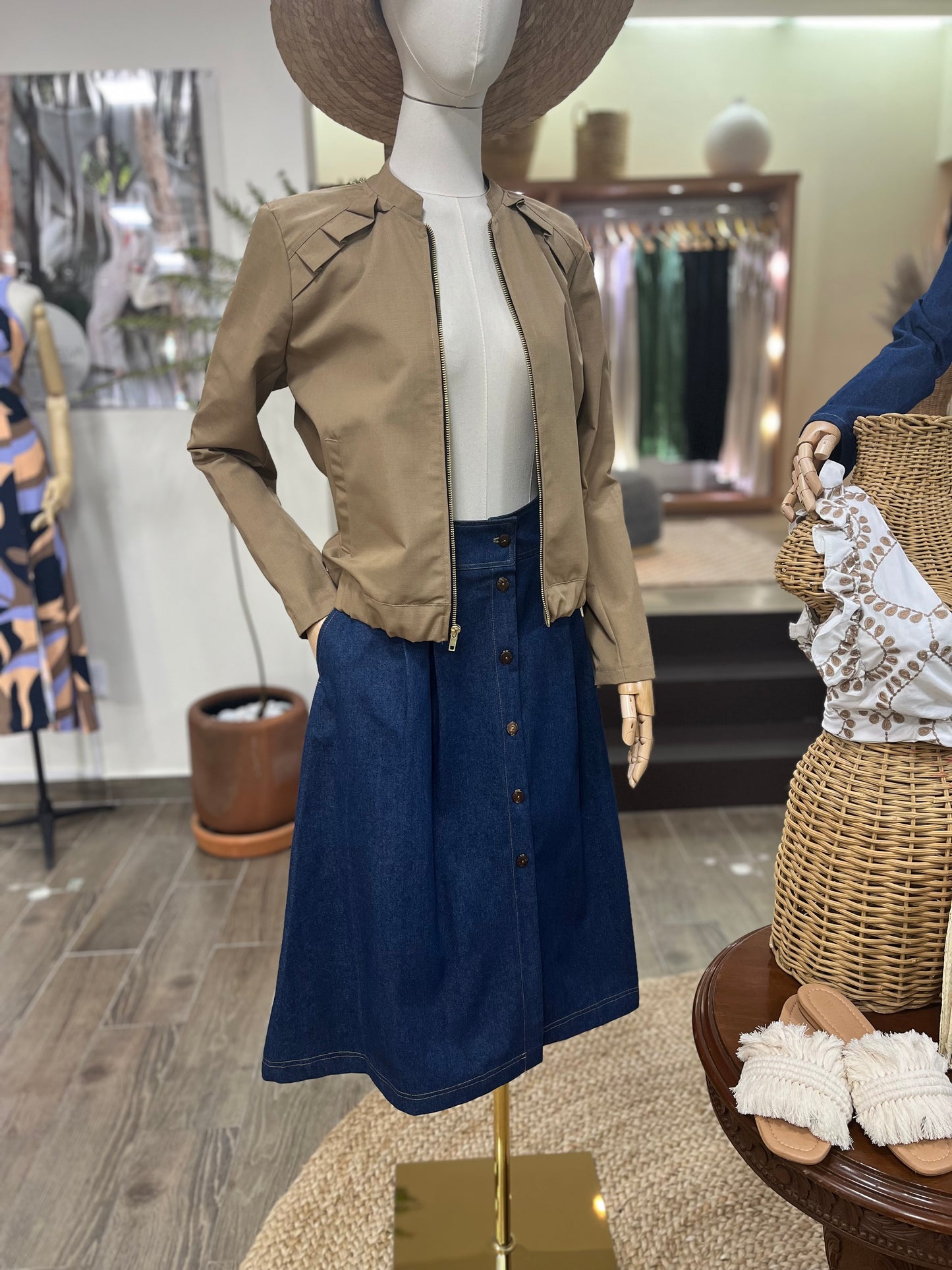 Chamarra bomber impermeable