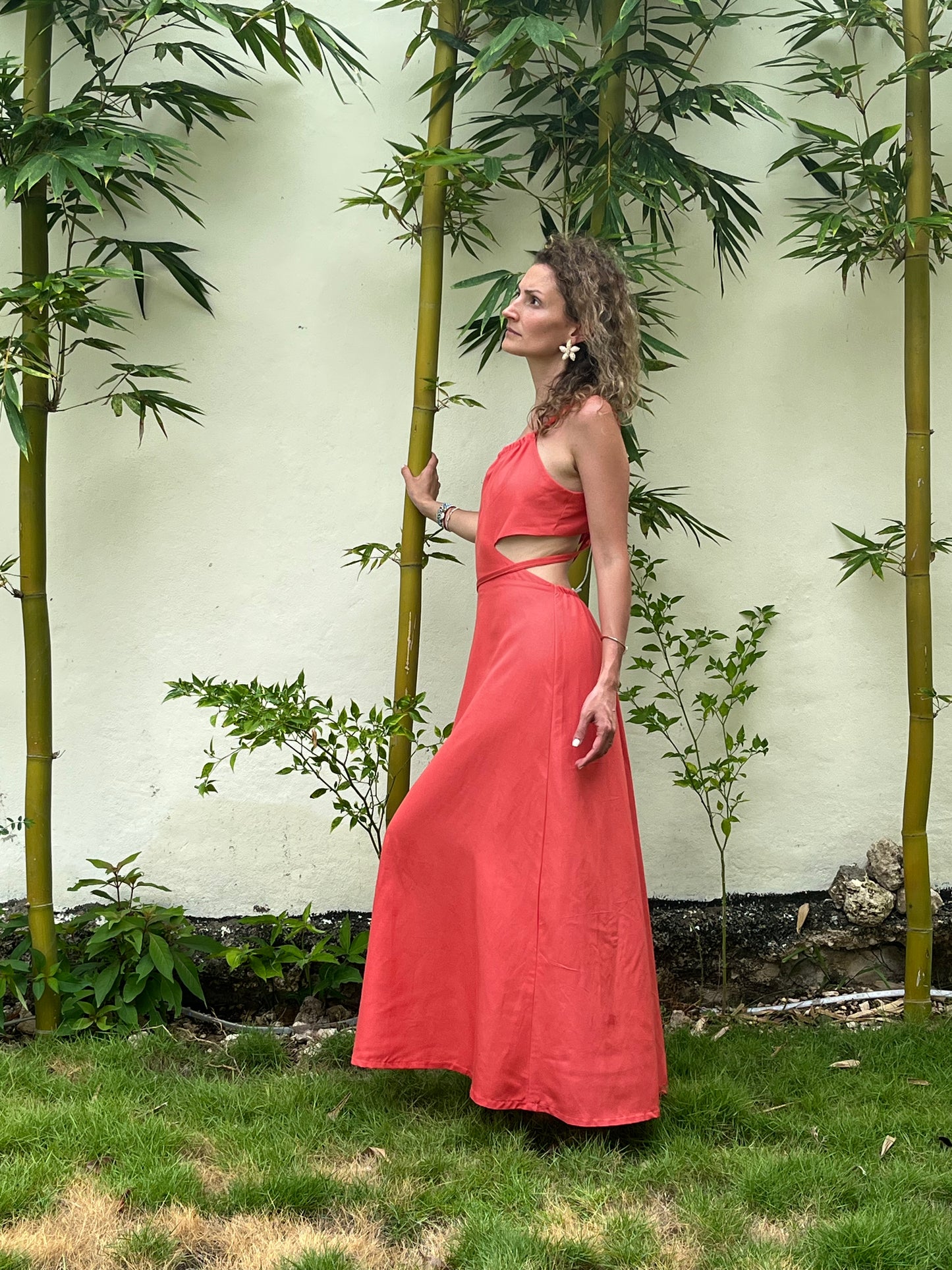 Vestido Alondra coral