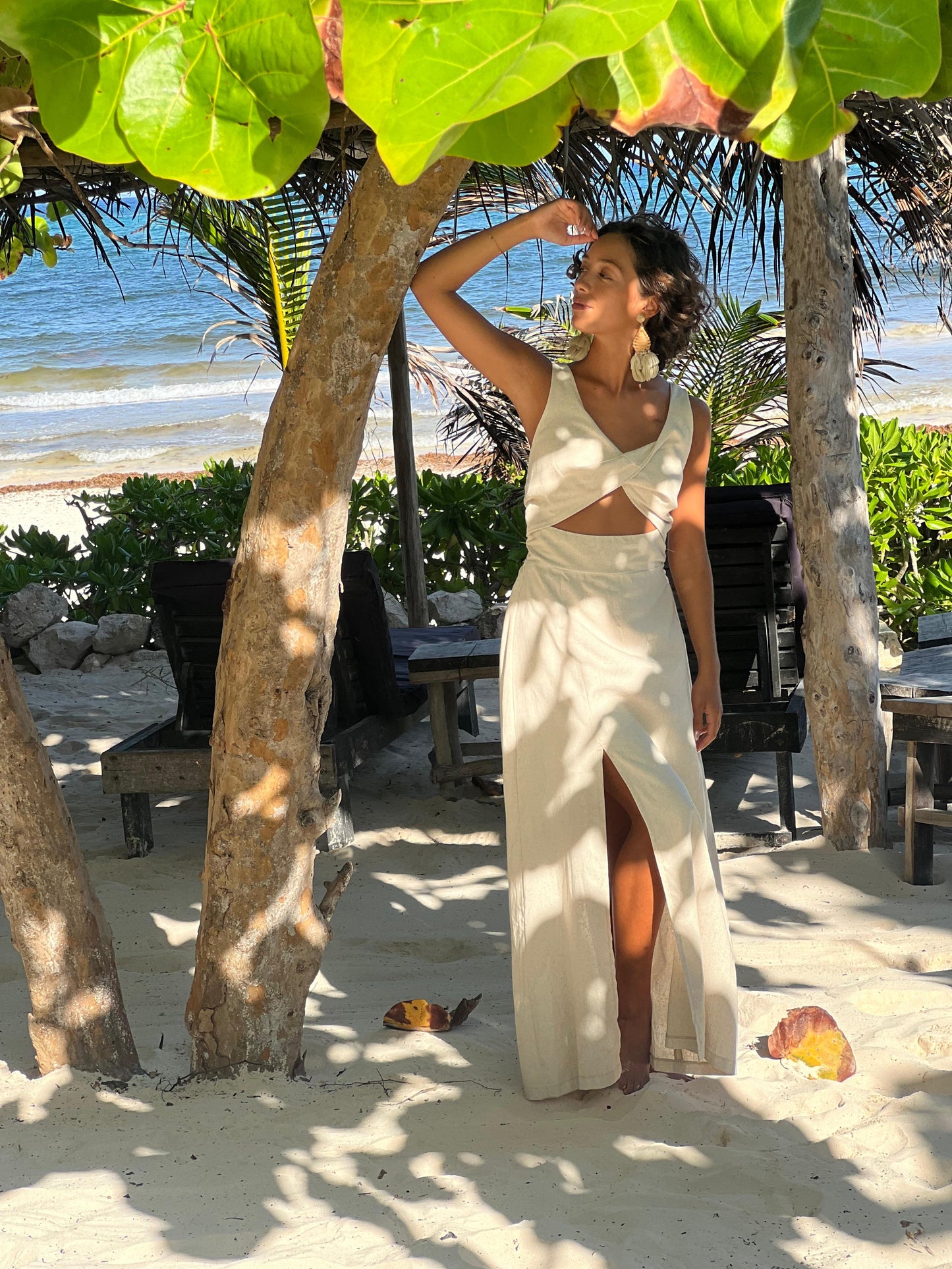 Vestido Dakota crudo