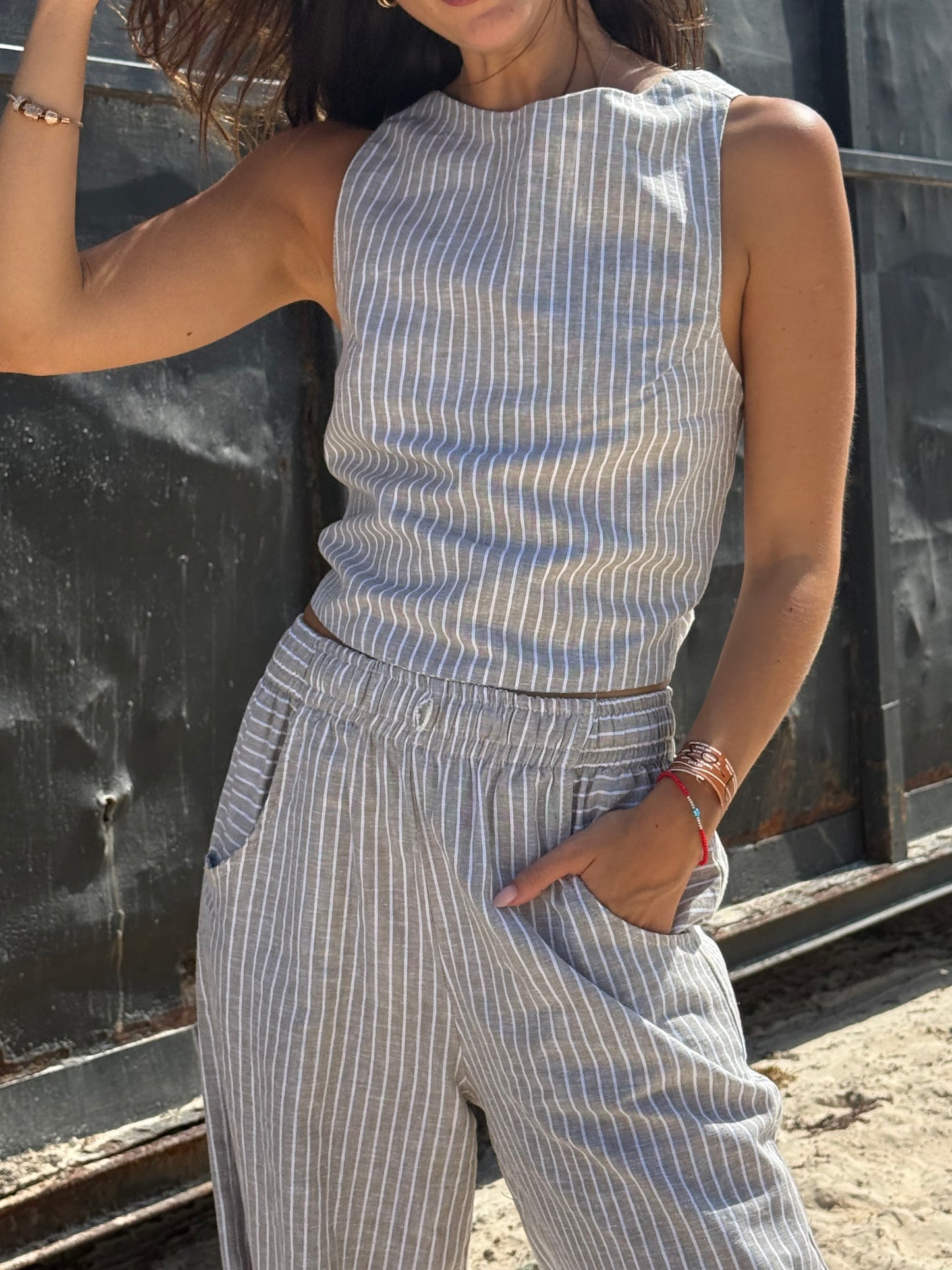 Pantalón Aura rayas