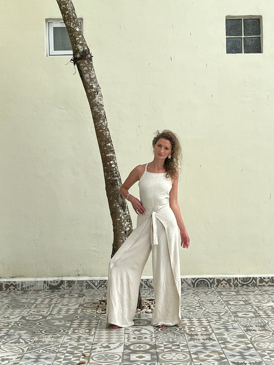 Jumpsuit Macarena color crudo