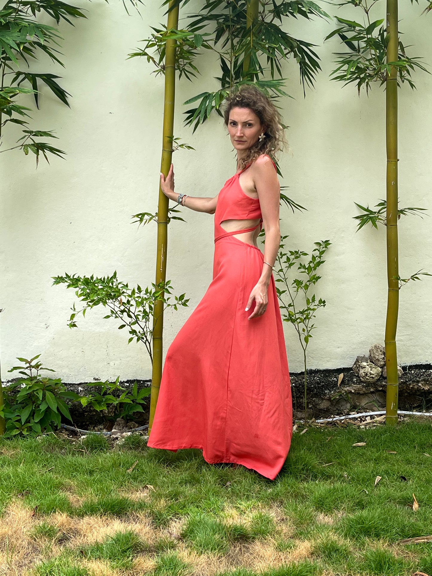 Vestido Alondra coral