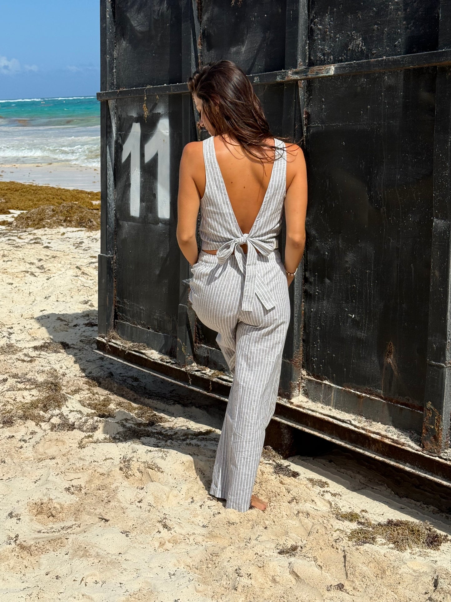 Pantalón Aura rayas